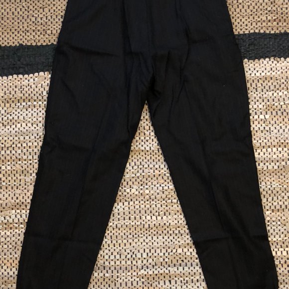 Dries van Noten Women's wool pants, charcoal/pinstripe, EU 40/Size US 8 - Picture 6 of 10